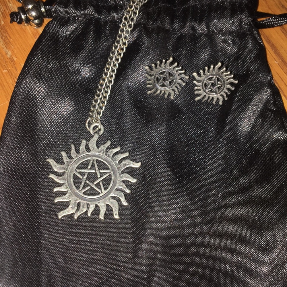Supernatural Anti Possession Earrings & Necklace!